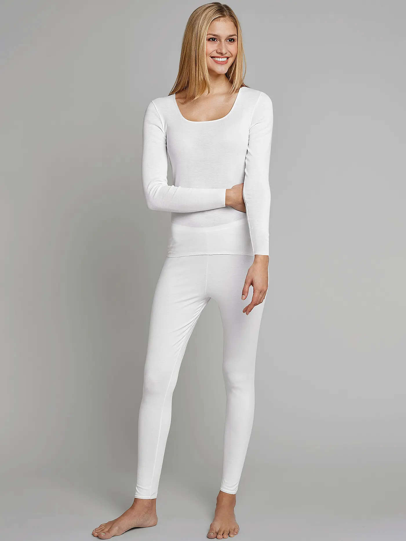 SCHIESSER | Langarmshirt "Luxury" (Weiss) | 